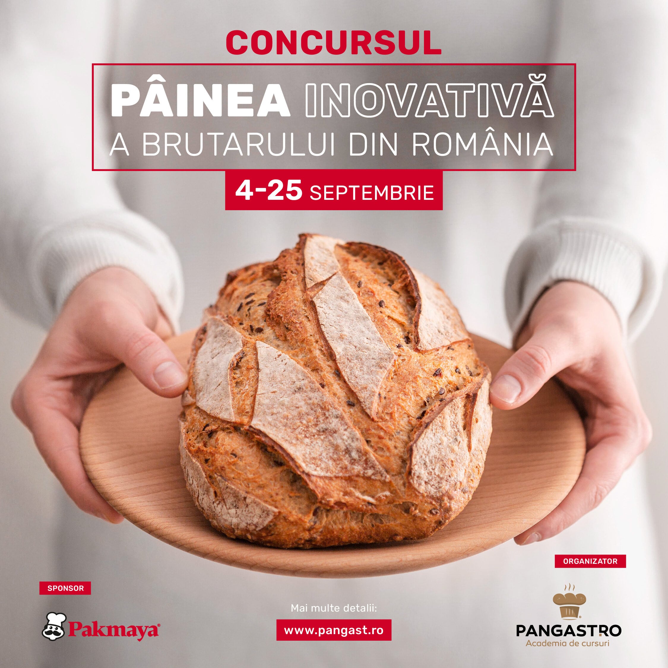 Concurs PÂINEA INOVATIVĂ A BRUTARULUI DIN ROMÂNIA – derulat împreună cu sponsorul Pakmaya România